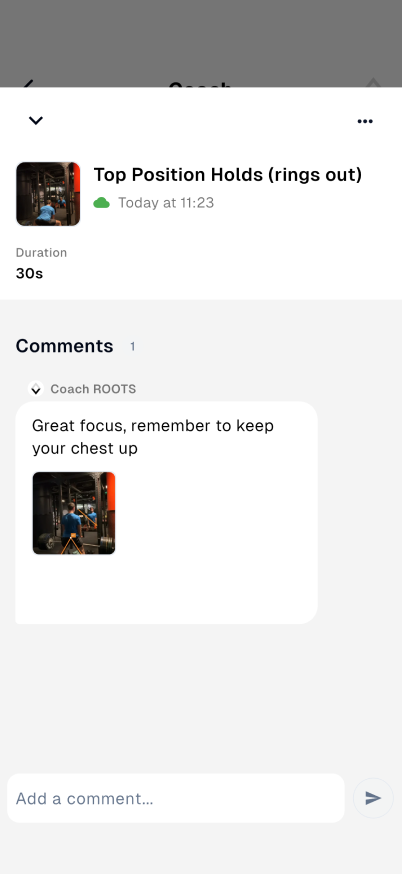 Student viewing feedback